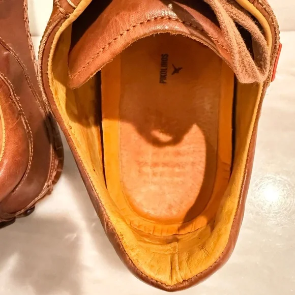 Pikolinos Brown Leather Driving Shoes 45 (US 11.5–12) Handmade Comfort Moccasins - Picture 12 of 16